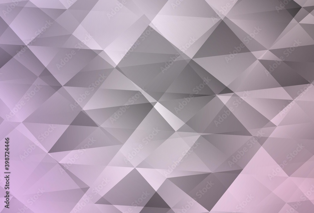 Fototapeta premium Light Purple vector polygonal template.