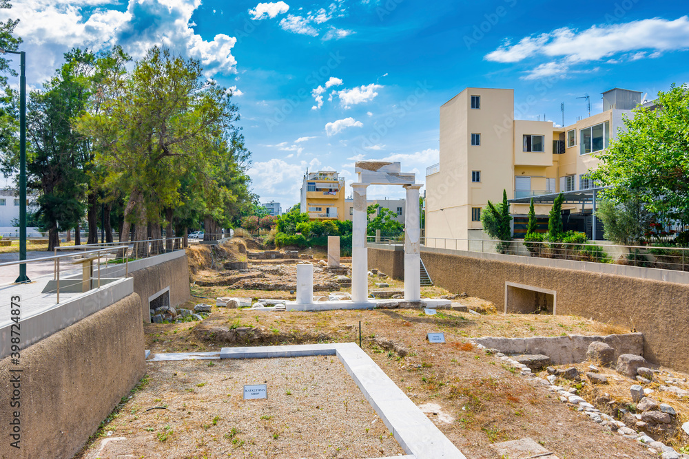 The Ancient Temple of Dionysus in Kos, Dodecanese Greece