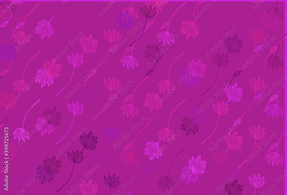 Light Pink, Blue vector sketch template. Light Pink, Blue vector sketch template.
