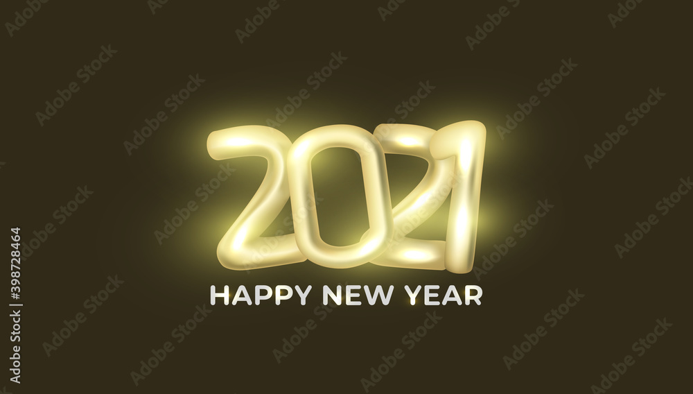3D text gold happy new year 2021. New year vector. balloon shaped number. sparkling and glowing. minimalist design, cool, luxurious. 3D text gold happy new year 2021. New year vector. balloon shaped number. sparkling and glowing. minimalist design, cool, luxurious.