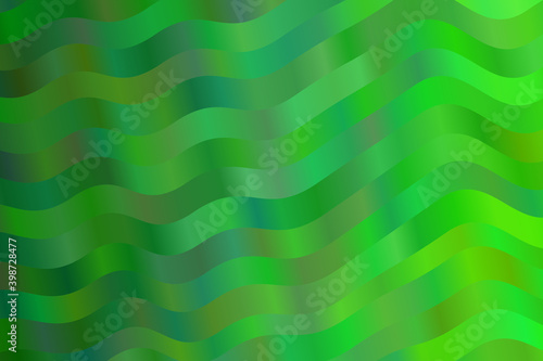 Beautiful Light green waves abstract vector background.