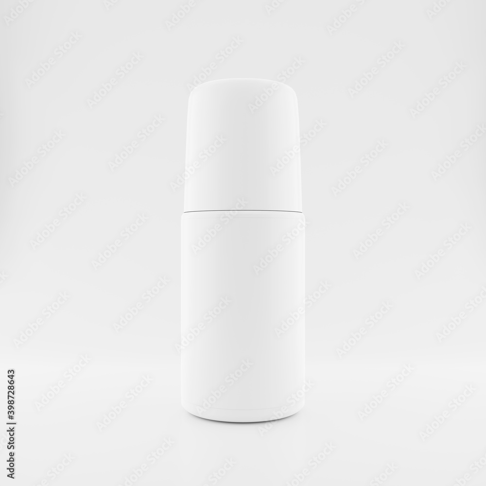 roll-on deodorants mockup on white background. 3d illustration roll-on deodorants mockup on white background. 3d illustration