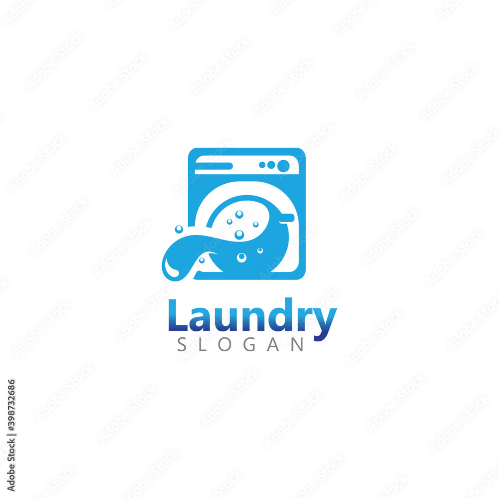 Wash laundry machine room logo. Good for business illustration of wash machine laundry Wash laundry machine room logo. Good for business illustration of wash machine laundry