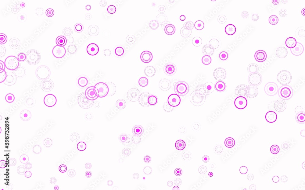 Light Pink vector texture with disks. Light Pink vector texture with disks.