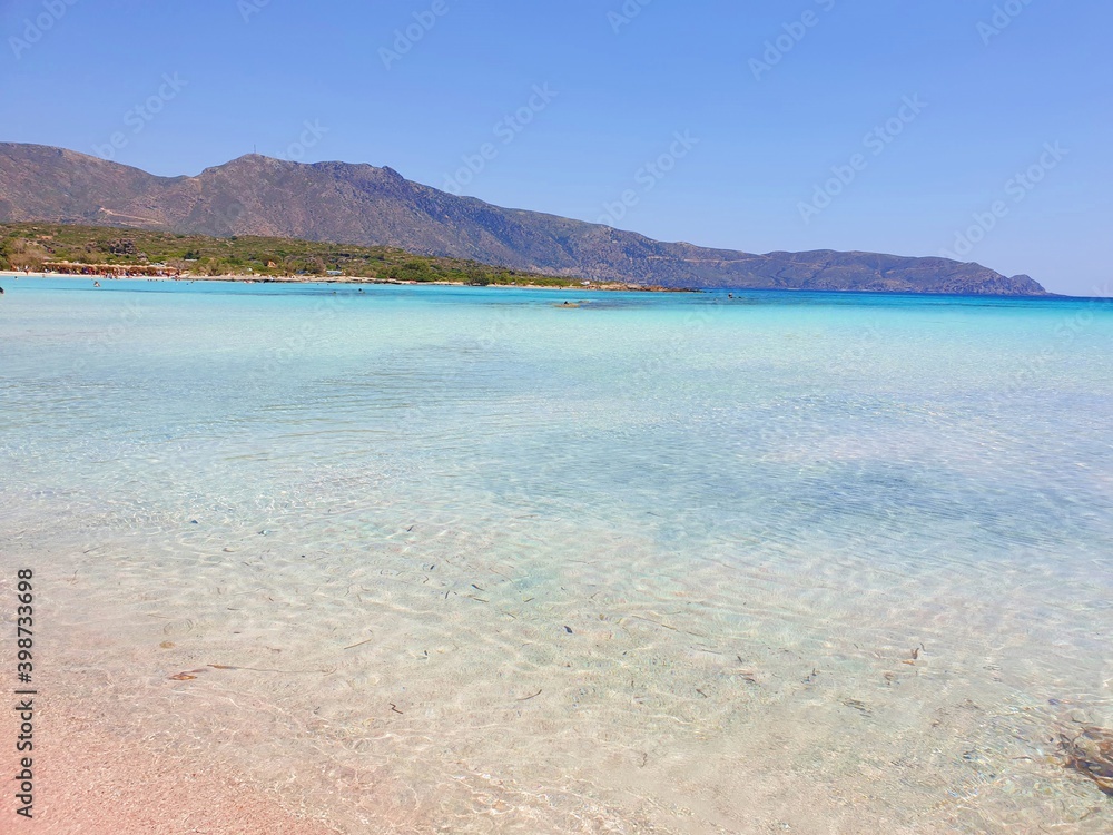 Elafonisi beach in Crete Island, Greece