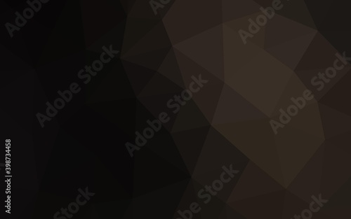 Dark Black vector blurry hexagon pattern. An elegant bright illustration with gradient. The polygonal design can be used for your web site.
