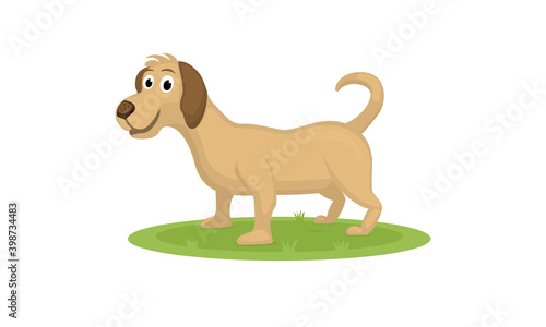 cute cartoon puppy dog illustration