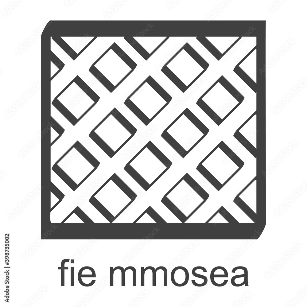 vector icon with african adinkra symbol Fie Mmosea vector icon with african adinkra symbol Fie Mmosea