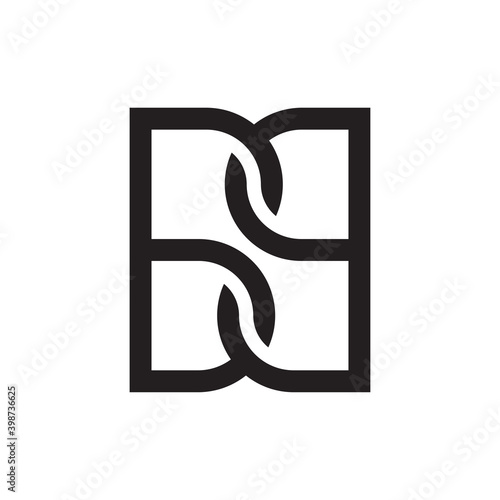 Letter BB initial logo template