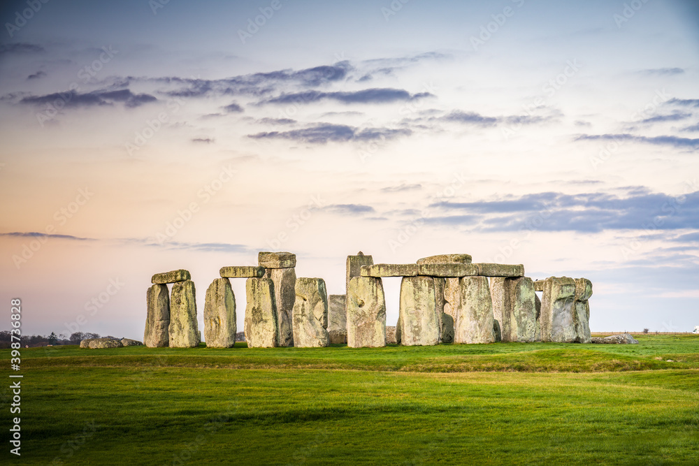 Stonehenge at sunrise in England. United Kingdom 