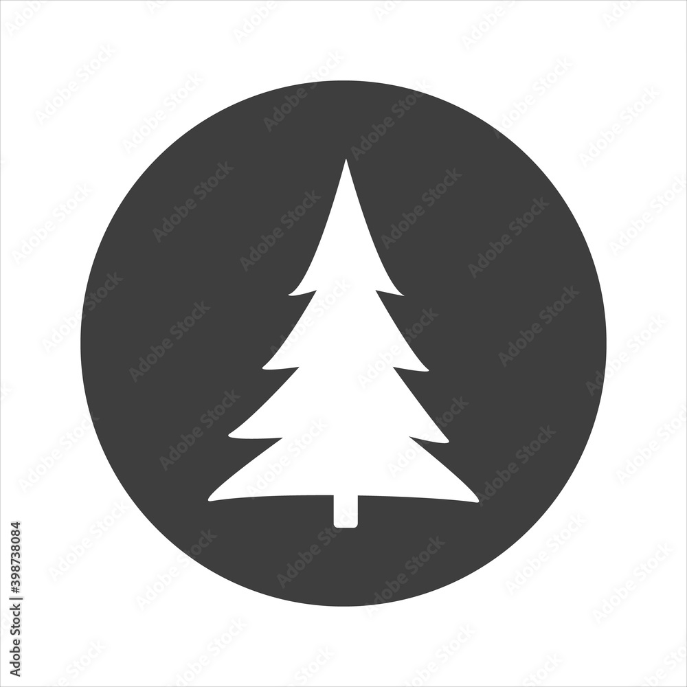 Christmas tree icon on white background. EPS10 Christmas tree icon on white background. EPS10