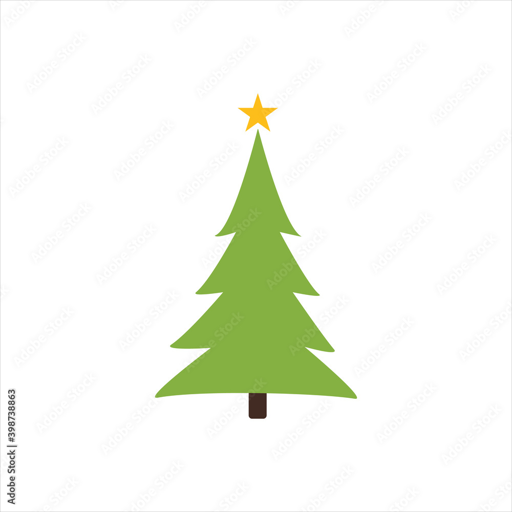 Christmas tree icon on white background. EPS10 Christmas tree icon on white background. EPS10