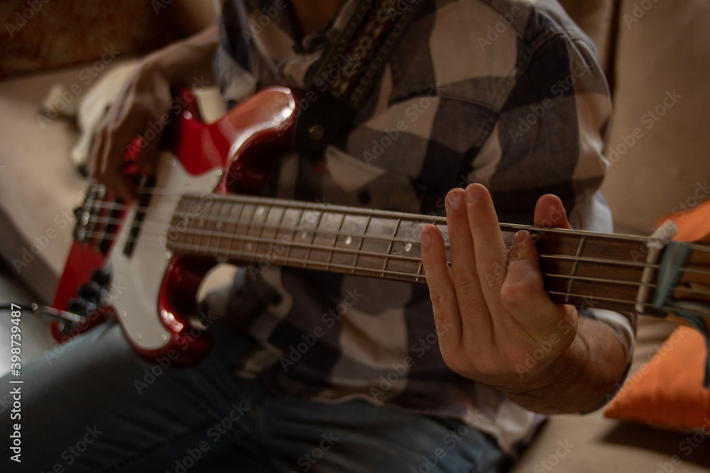 Fototapeta premium bass solo groove