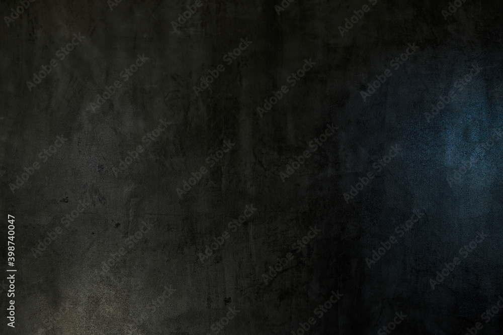 Fototapeta premium The background pattern is vintage style with dark gray bare cement. Some light shines