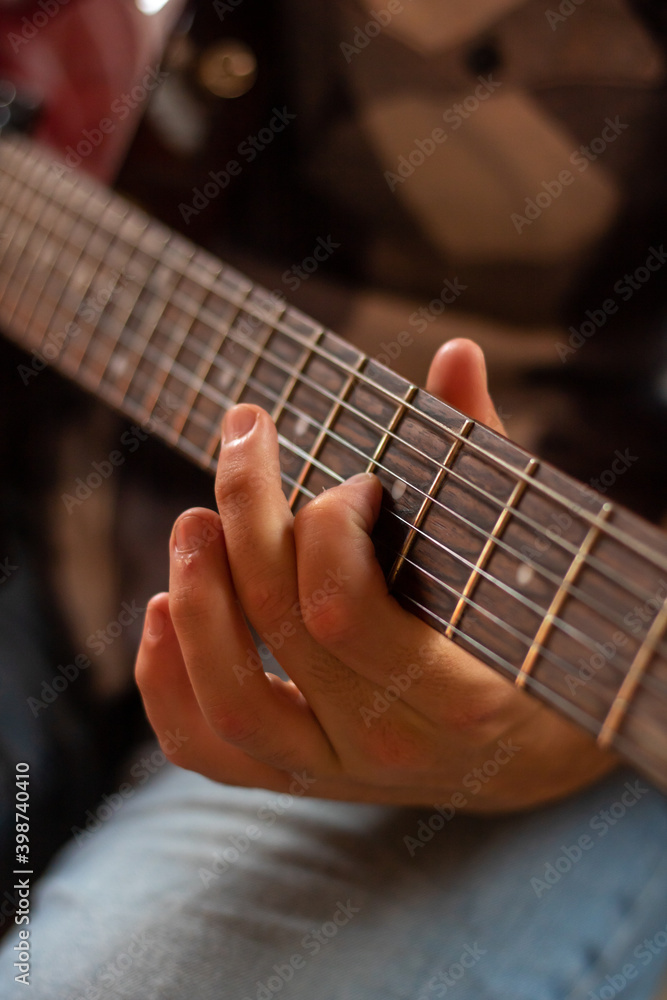 jazz electric guitar finger picking
