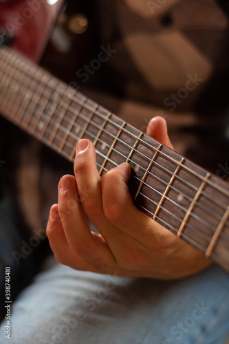 jazz electric guitar finger picking