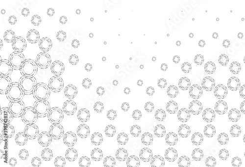 Light silver, gray vector pattern with spheres.