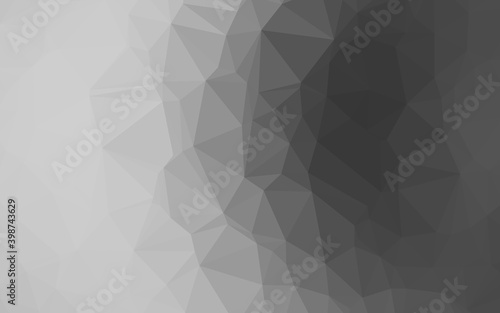 Light Silver, Gray vector triangle mosaic template. Shining colored illustration in a Brand new style. Completely new design for your business.