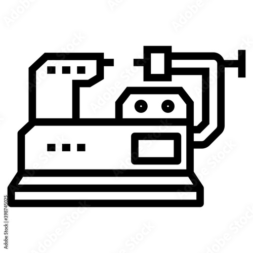 Icon of cnc lathe machine 