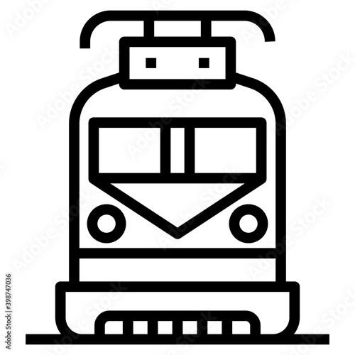 Local train vector in line design 