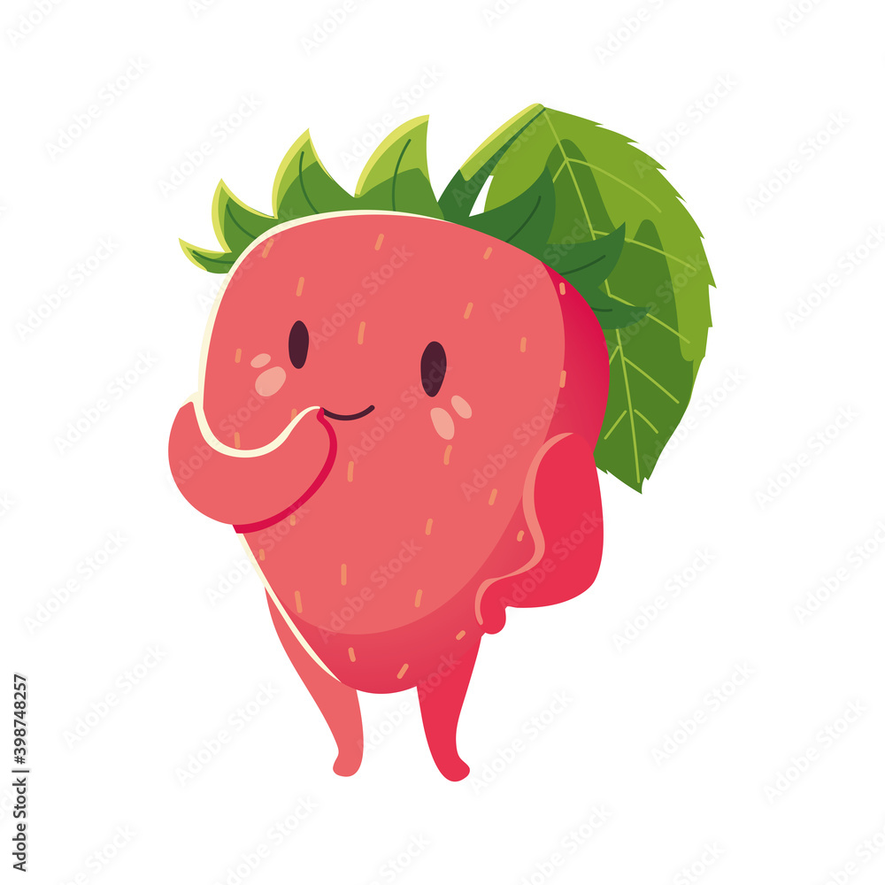 fruits kawaii funny face happiness cute strawberry cartoon fruits kawaii funny face happiness cute strawberry cartoon