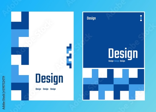 Abstract geometric template pattern, suitable and editable for book cover, poster, magazine, leaflet. Vector