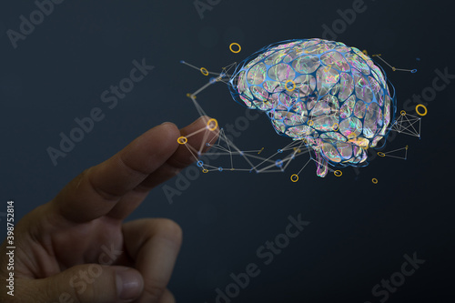 information intelligence brain ai digtal 3d artificial intelligence photo