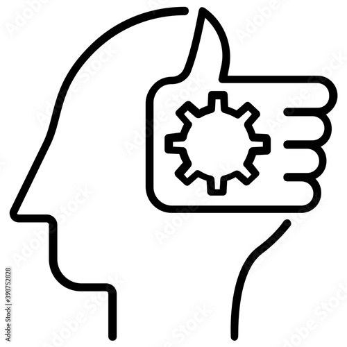 Feedback, testimonial in line icon 