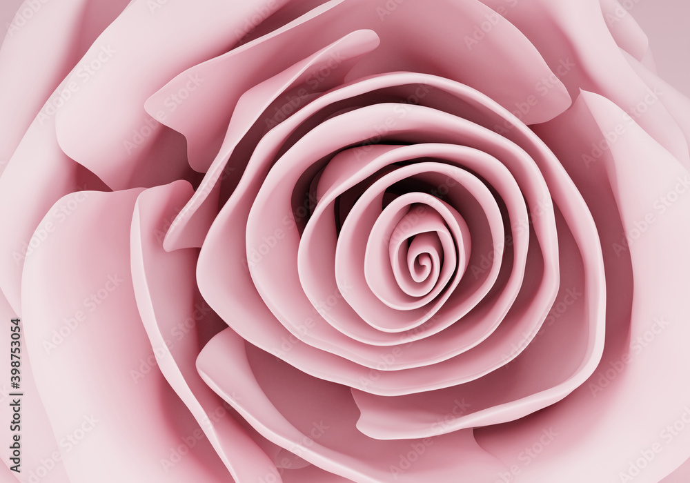elegant pink pastel rose close up background, 3d render elegant pink pastel rose close up background, 3d render