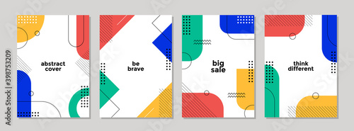 Abstract geometric universal cover designs for Annual Report, Brochures, Flyers, Presentations, Leaflet, Magazine.