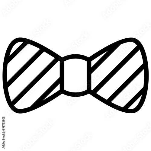 Bow tie vector in line design 