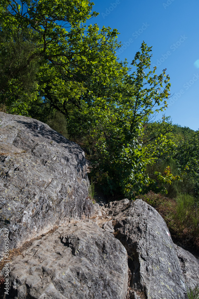 Rock and blue sky