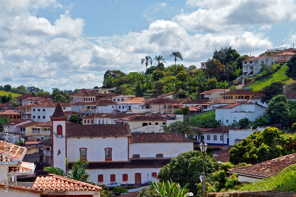 Partial view of Serro, historical city in Minas Gerais, Brazil