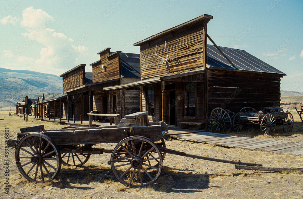 Village Cow Boys, Old Trail Town, Wyoming, USA, Etats Unis