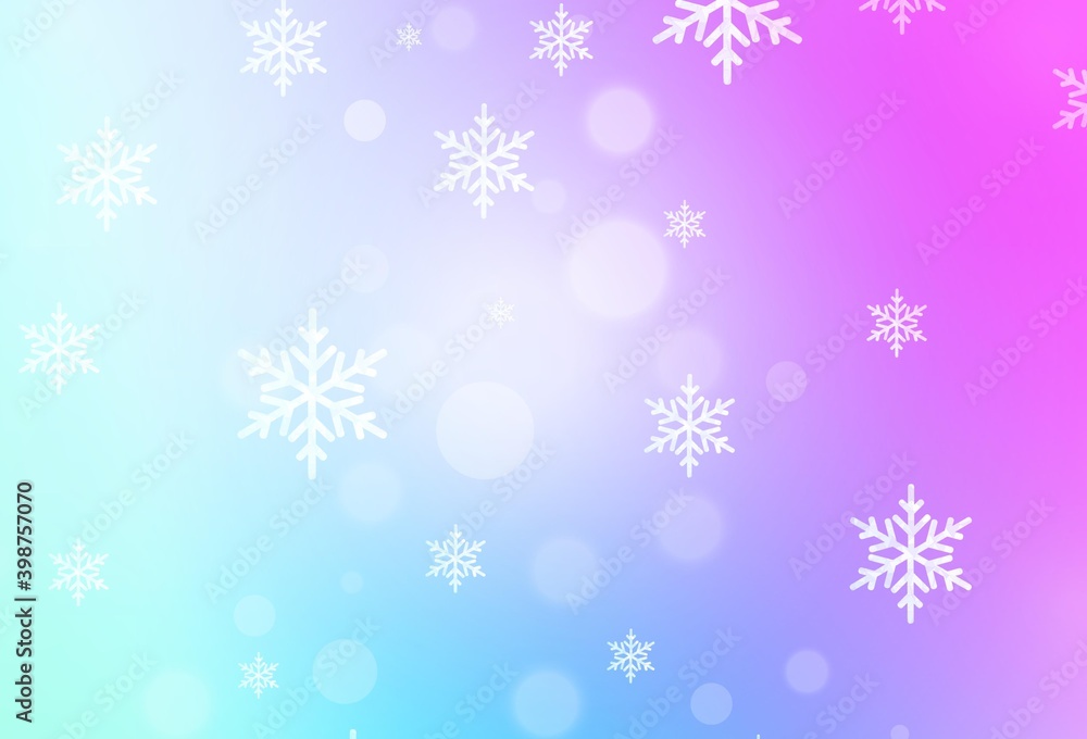 Light Pink, Blue vector backdrop in holiday style. Light Pink, Blue vector backdrop in holiday style.
