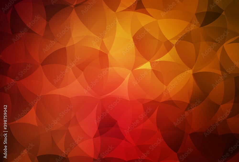 Obraz premium Dark Red vector template with chaotic shapes.