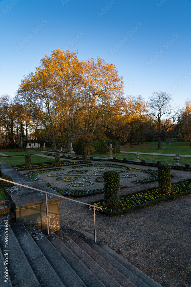 Fototapeta premium Schloss und Schlosspark Werneck, Unterfranken, Bayern, Deutschland