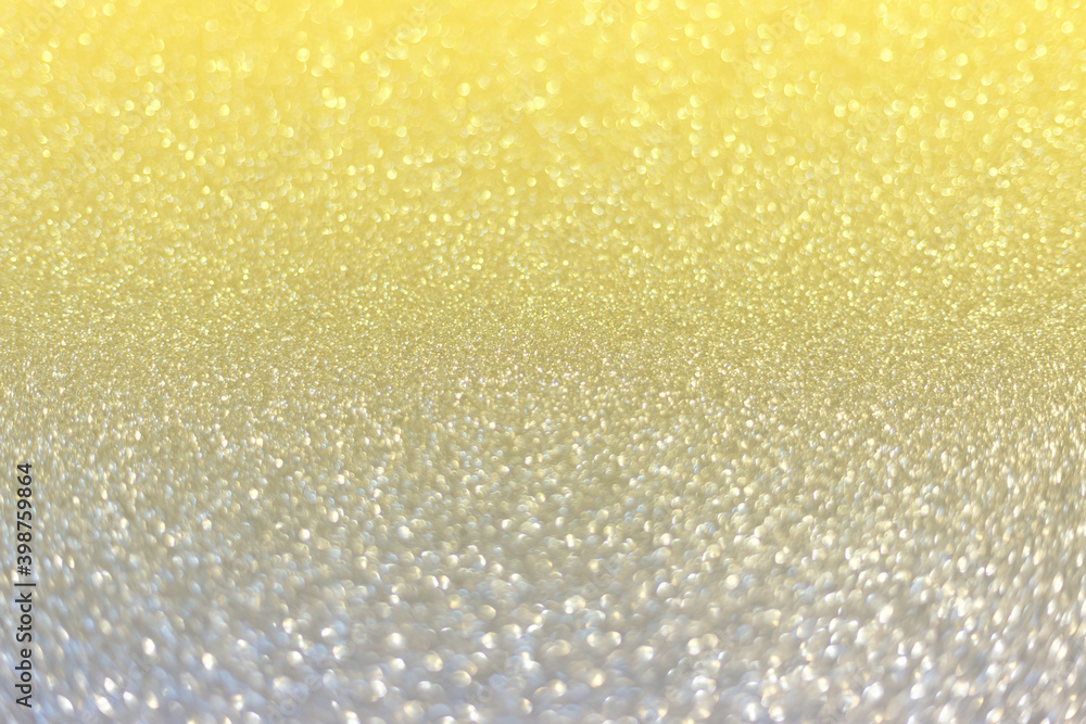 Trendy colors 2021 - Gray and Yellow. Glitter background for your project