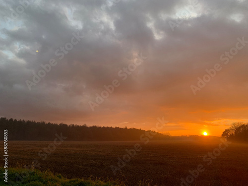 sunset over Norfolk 