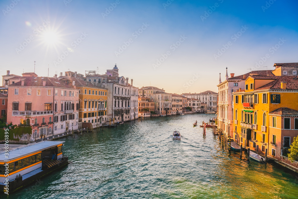 Beautiful view of Grand Canal in Venice,Italy