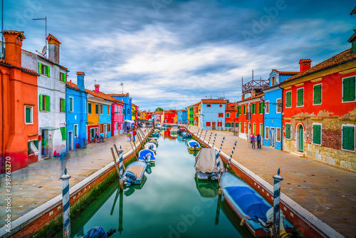 Colourful Burano island near Venice, Italy - long exposure  © Pawel Pajor