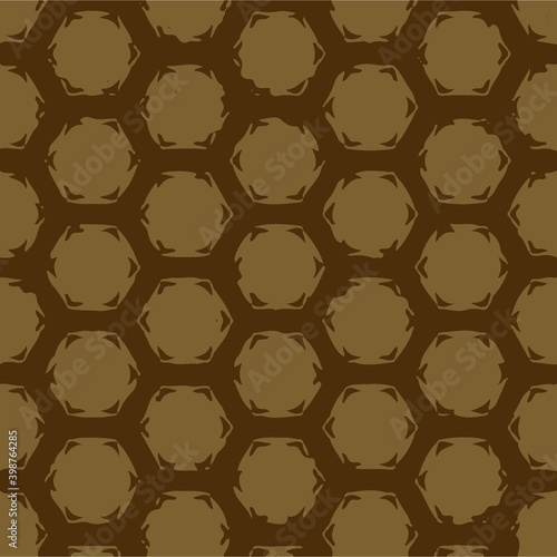 golden bee panel geometric pattern