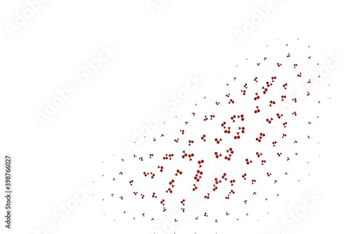 Light Red vector texture in poly style with circles  cubes.