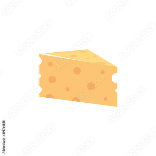 food slice cheese snack icon isolated image