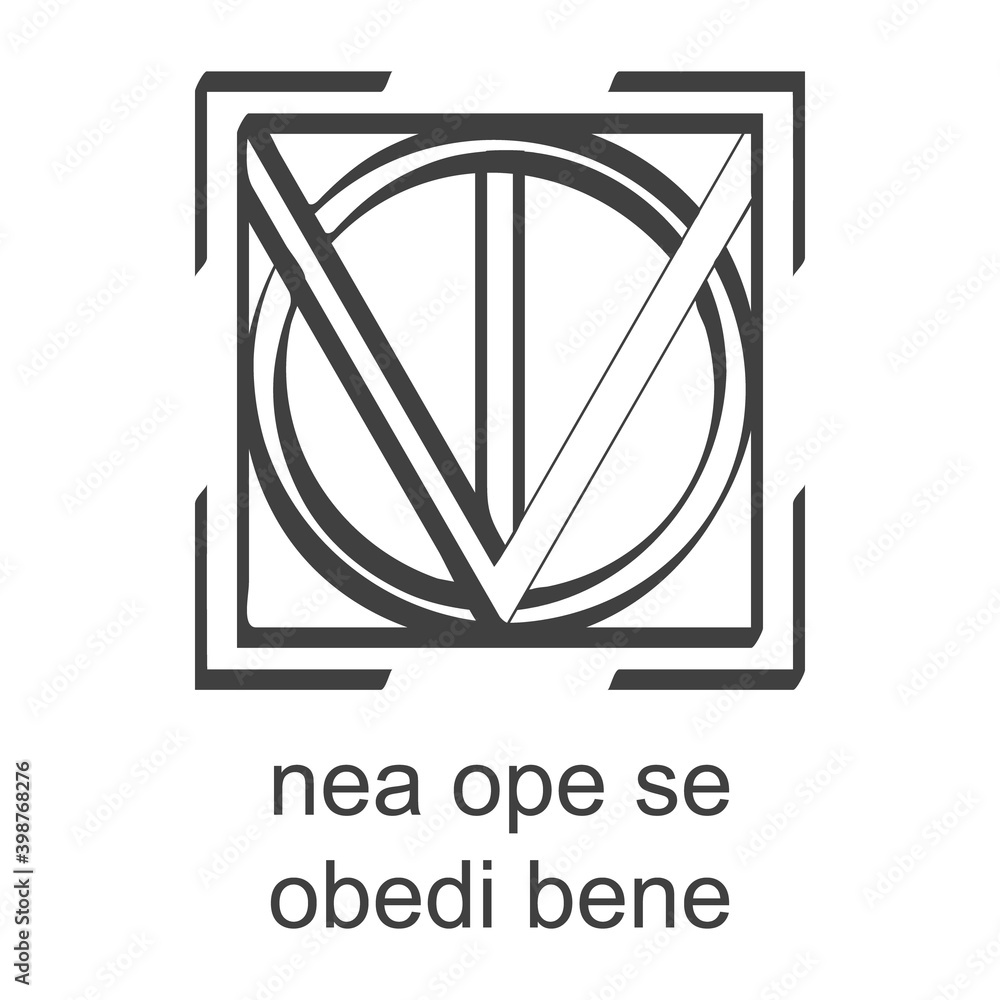 vector icon with african adinkra symbol Nea Ope Se Obedi Hene vector icon with african adinkra symbol Nea Ope Se Obedi Hene