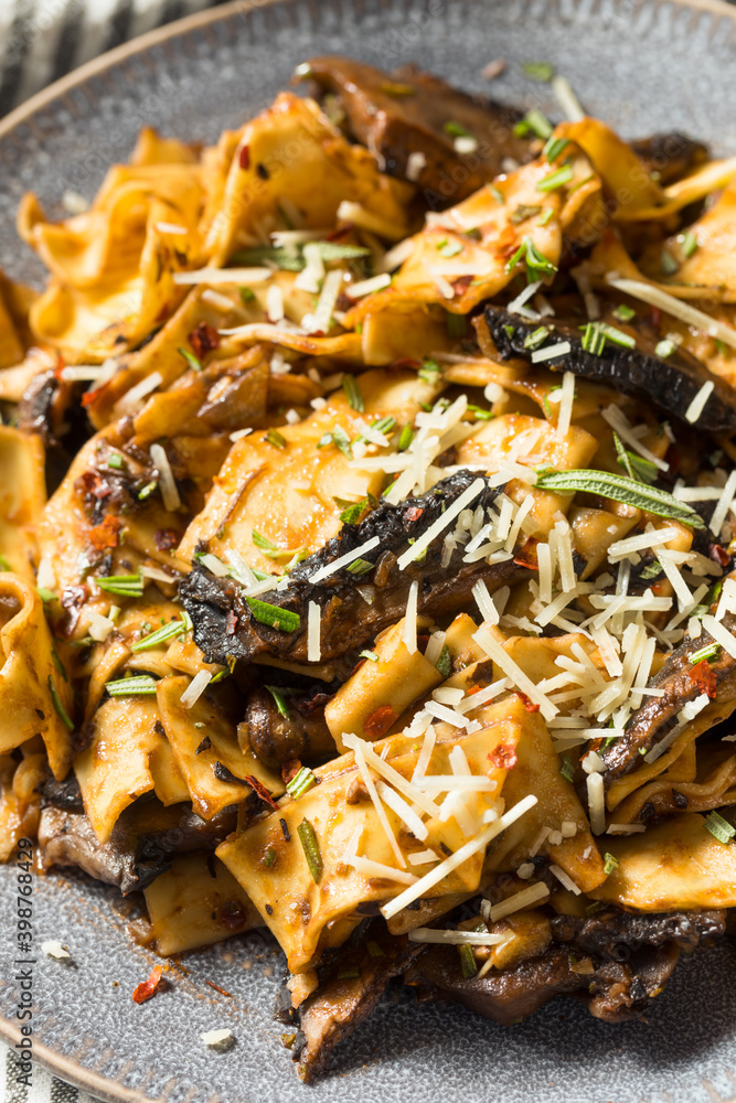 Homemade Mushroom Pappardelle Pasta Homemade Mushroom Pappardelle Pasta