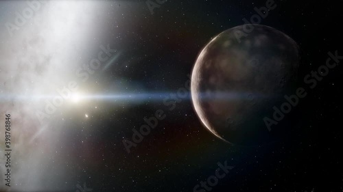 HD footage of Planet. Universe animation. 