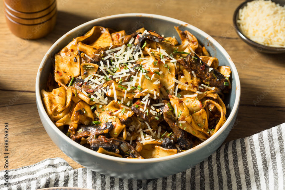 Homemade Mushroom Pappardelle Pasta Homemade Mushroom Pappardelle Pasta