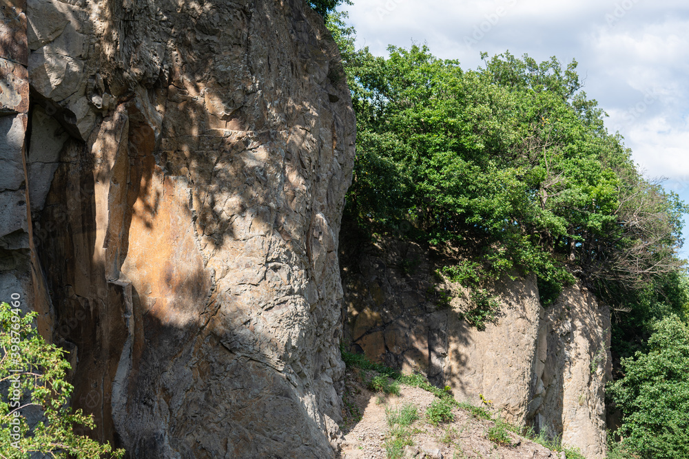 Overgrown edge of a cliff at Stenzelberg. Overgrown edge of a cliff at Stenzelberg.