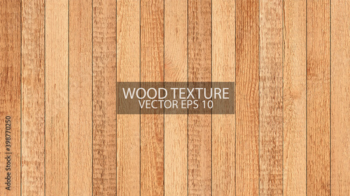 Light brown wood texture background, EPS 10 vector. Rough wooden planks.